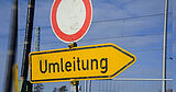 Vollsperrung in Aull L318 / Umleitung